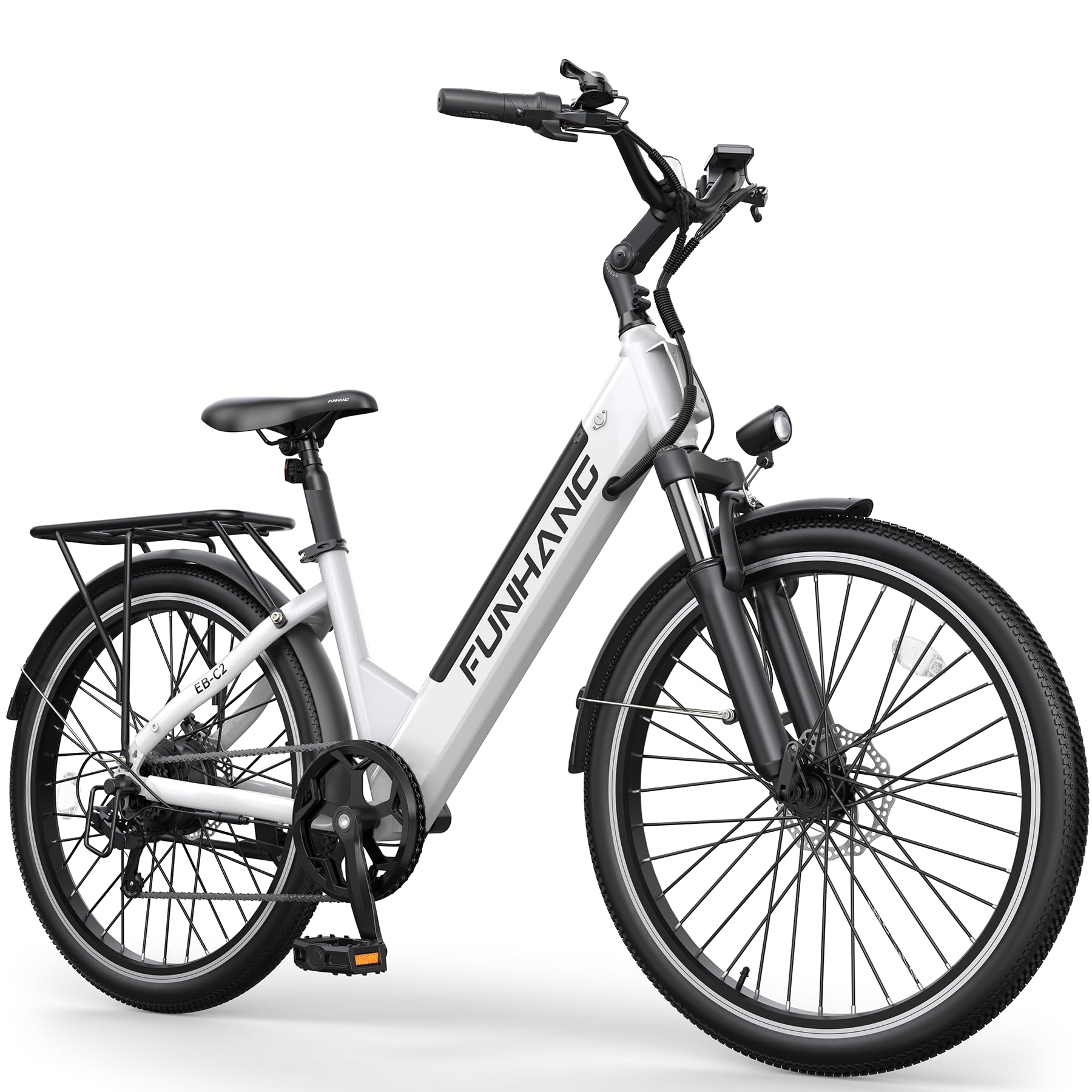 Electric Bike for Adults, 1000W Peak Ebike, 50Miles 21.7MPH Step Thru Electric Bicycle, 26" Commuter E Bikes with 48V Built-in Removable Battery, Adjustable Stem, 7-Speed, UL 2849 Certified