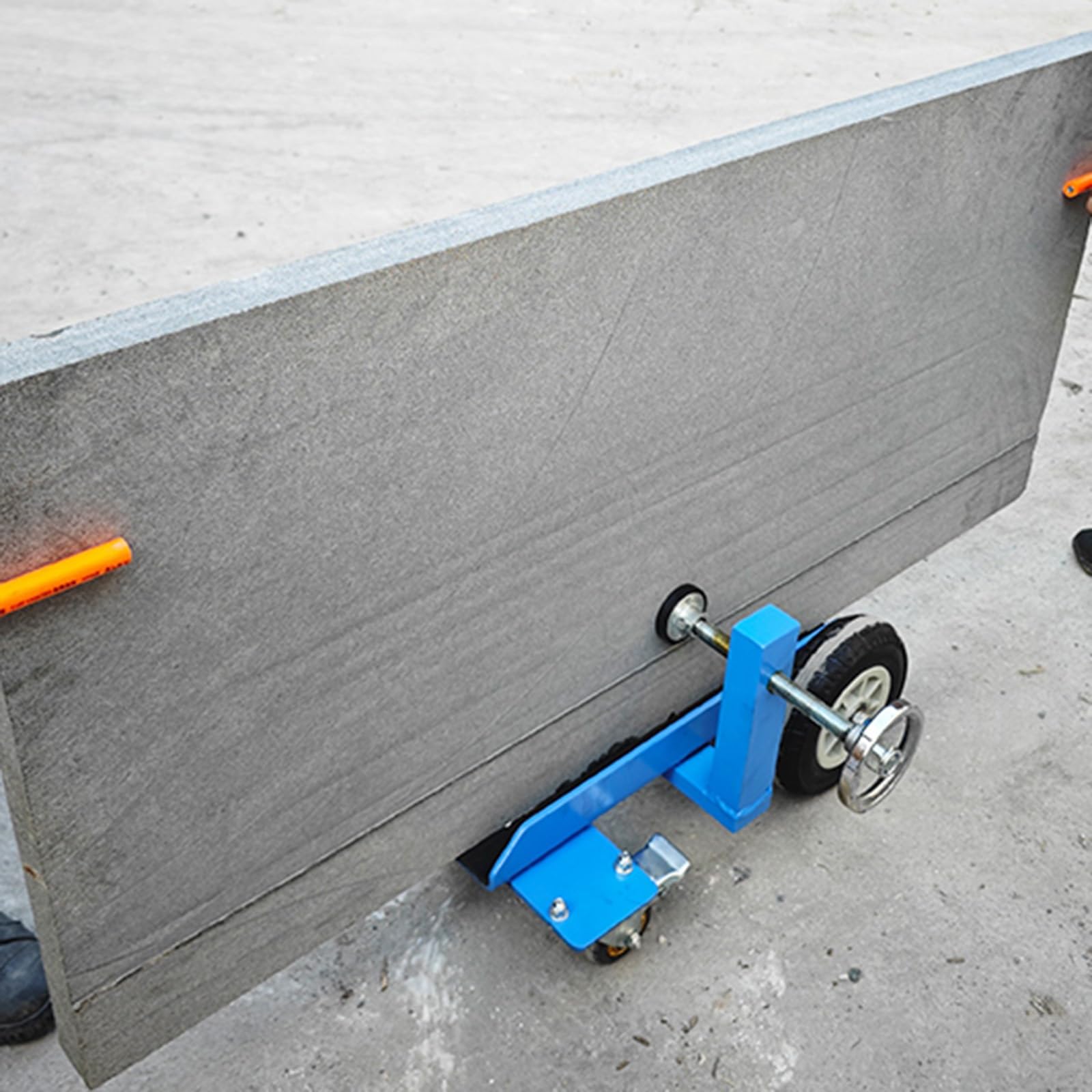 Carrello porta pannelli Camion di movimentazione del pannello della porta con morsetto regolabile, Carrello portante in compensato per granito/vetro/materasso, Capacità di carico di 500 kg, Carrello p