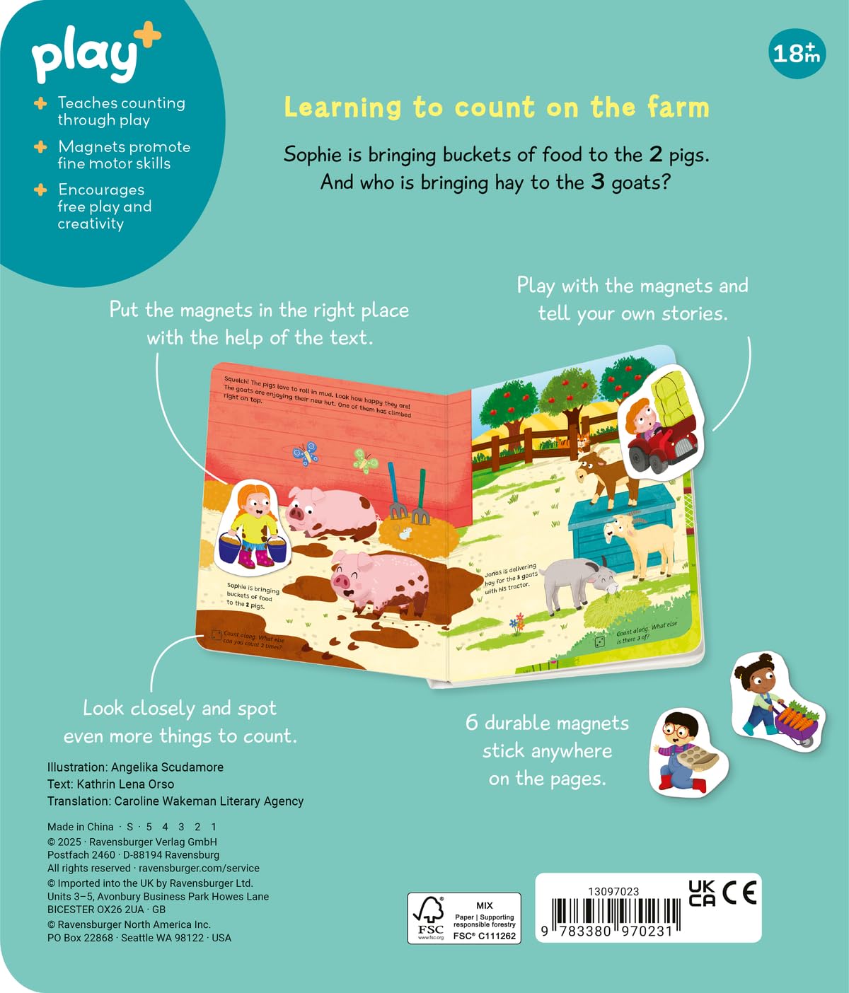 Play+ My first Magnetic Book: Match and Learn Numbers      Board book – Picture Book, September 1, 2025
