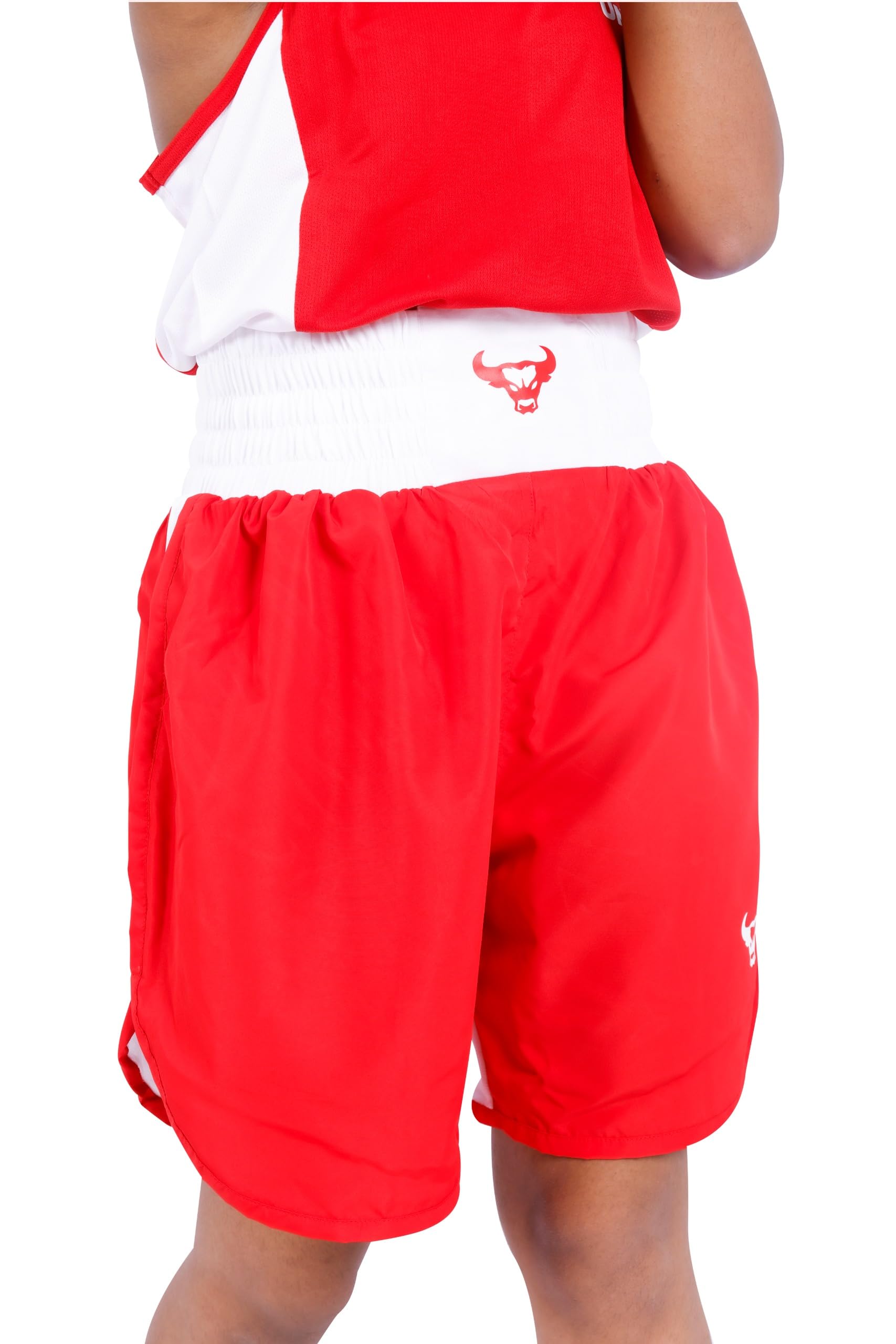UNITEN Womens Boxing Set | Tank Top and Shorts | Boxing Clothes | Boxing Vest & Shorts Set (Red, S) 3