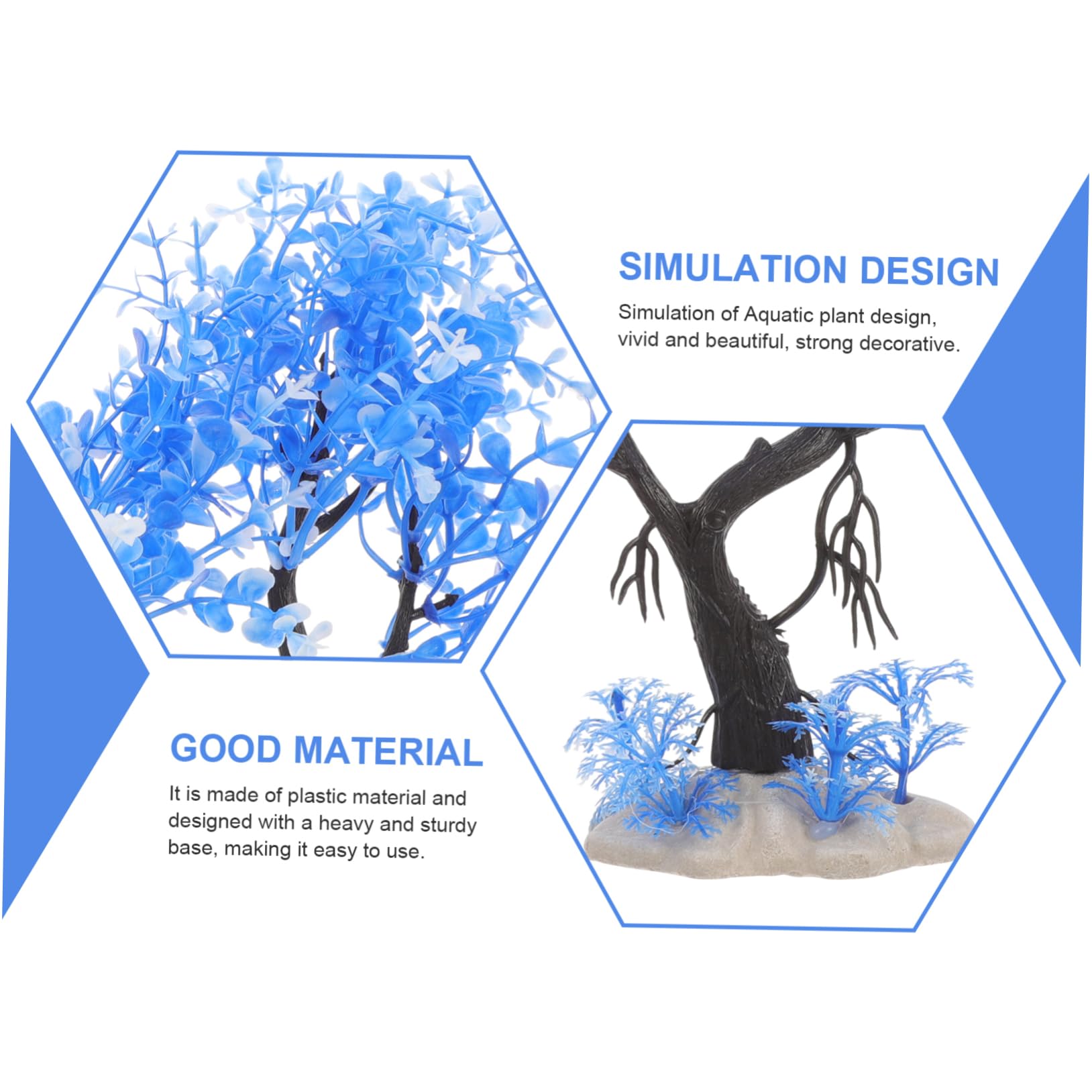 Zerodeko 4 Set Simulazione Di Piante Acquatiche Accessori Per Acquari Decorazioni Per Acquari Decorazioni Per Piccoli Acquari Piante D'Acqua Dolce Decorazioni UV Per 7 pezzi*4