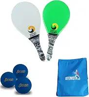 Kit Frescobol 2 Raquetes Polimero mais 3 Bolas Penn