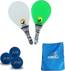 Kit Frescobol 2 Raquetes Polimero mais 3 Bolas Penn