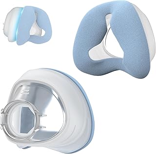 Upgraded Nasal Cushion for AirFit N20, Fabric Fused with Silicone Cushions for N20 Frame, Secure Fit & Easy to Clean CPAP Supplies by MEDICOLOR, 2PCS, Large