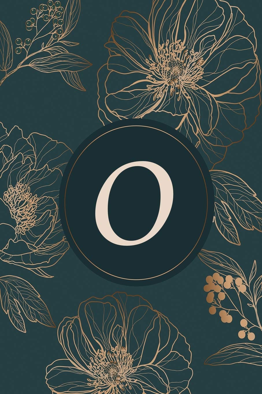 O: Initial Monogram Notebook, Monogram Journal, Initial Notepad, 100 Pages