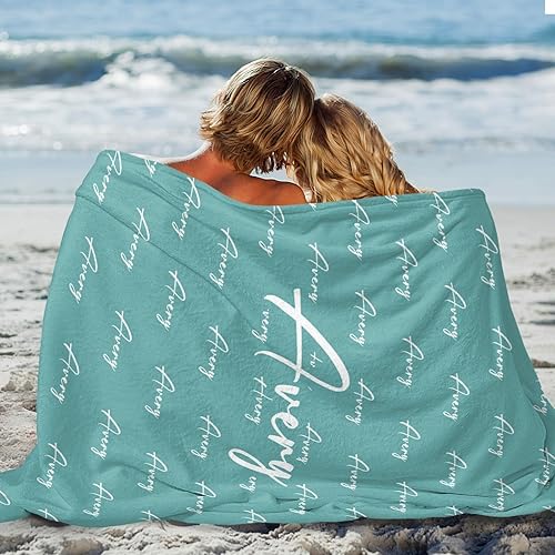 Miniatura 17 de Mantas de bebé personalizadas para niños y niñas, manta personalizada para bebé, manta para envolver con nombre, manta pequeña de felpa suave