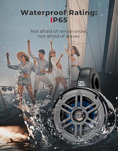 Miniatura 4 de KEMIMOTO UTV Speaker 4 Inch UTV Sound Stereo System Fit for 1.2-2in Roll Bar Marine Grade Speaker with AMP Compatible with Can-Am, Polaris RZR,