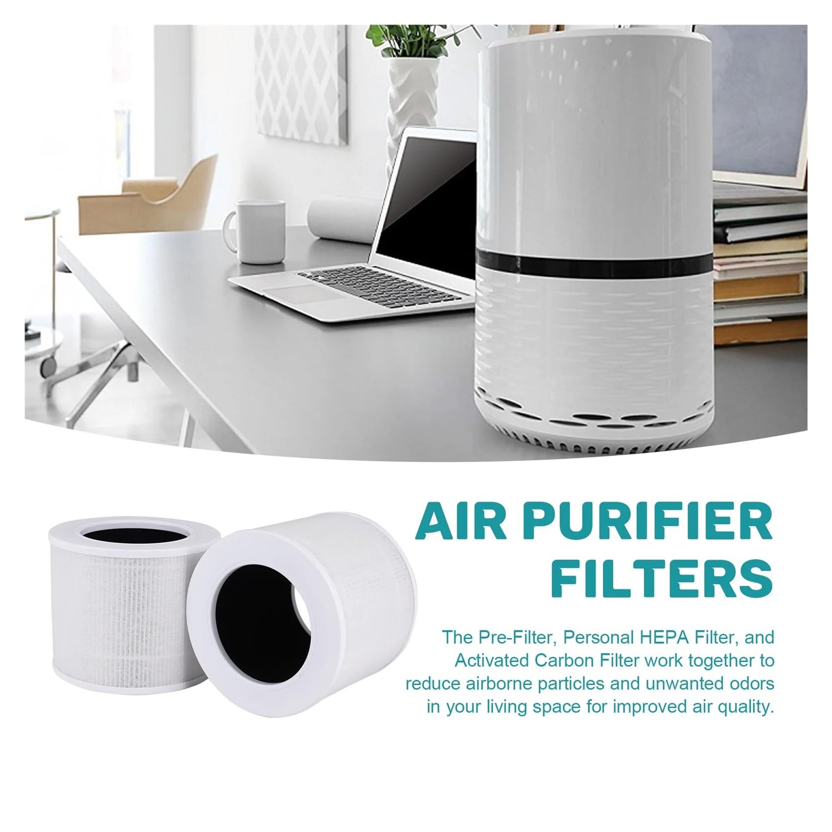 Elemento de Repuesto para Purificador de Aire, Compatible con LEVOIT