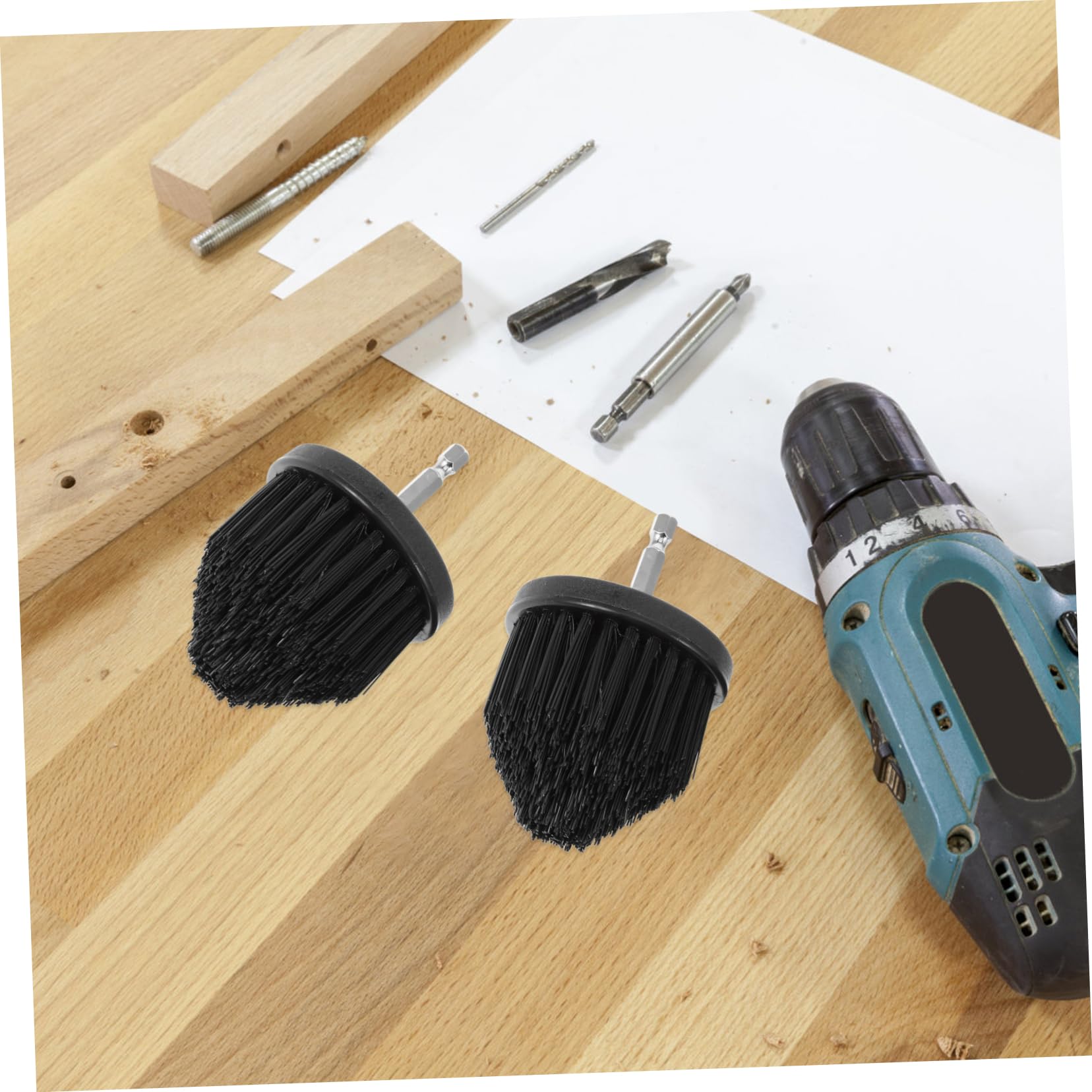 STOBAZA 10piezas Cepillo De Taladro Eléctrico para Limpieza Profunda Accesorios De Cepillo De Taladro para Baños Azulejos y Esquinas