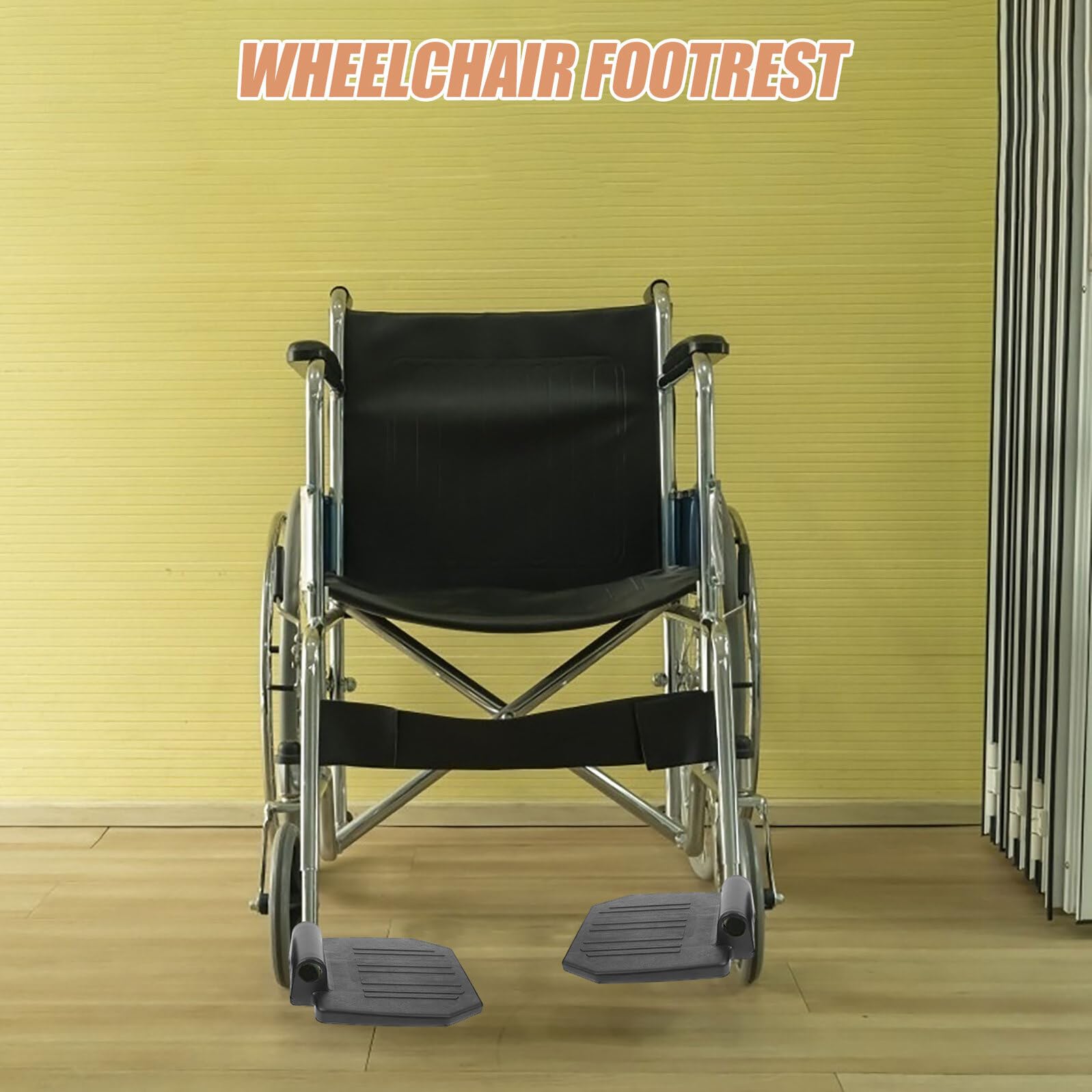 2 pezzi Poggiapiedi per Sedia Rotelle Pedana Elevabile Ergonomica e Resistente con Supporto Rinforzato Ricambio Pratico per Anziani e Disabili