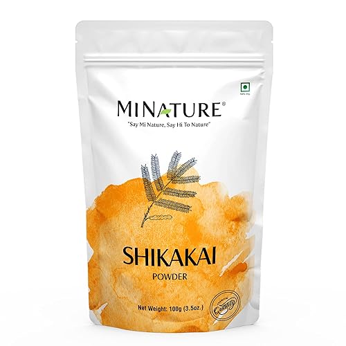 Shikakai (Acacia Concinna) Polvo de mi nature | Excelente acondicionador y limpiador para el cabello | Cabello encrespado | Paquete de cabello para