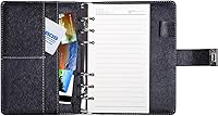 Vista 5 de ARRLSDB Diary Journal for Women with Lock, PU Leather Combination Lock Diary A6 Refillable Leather Journal, Size:18.5X13.5 cm (Black)