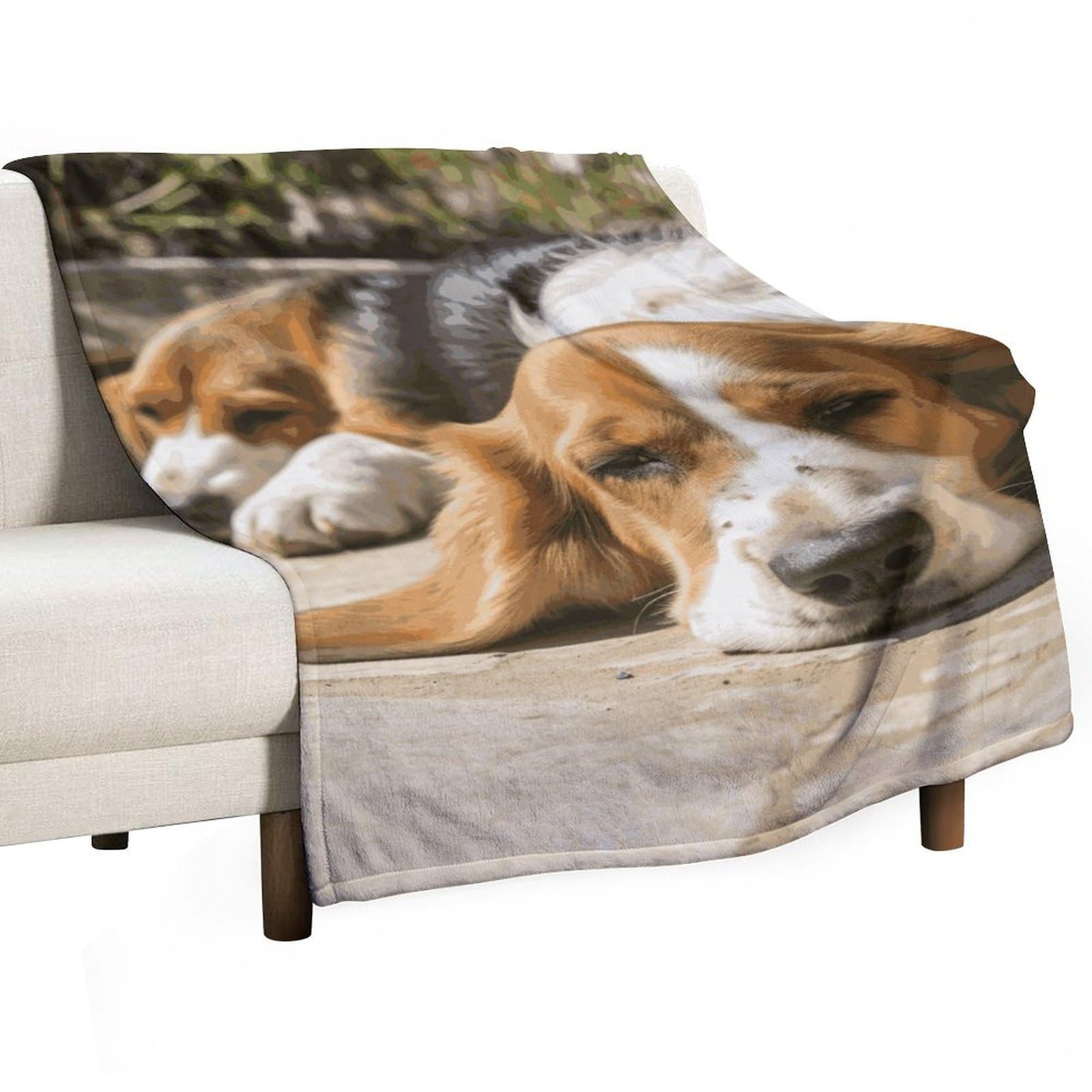 Couverture polaire pour canapé reposant chien : protégez vos meubles des poils et griffes