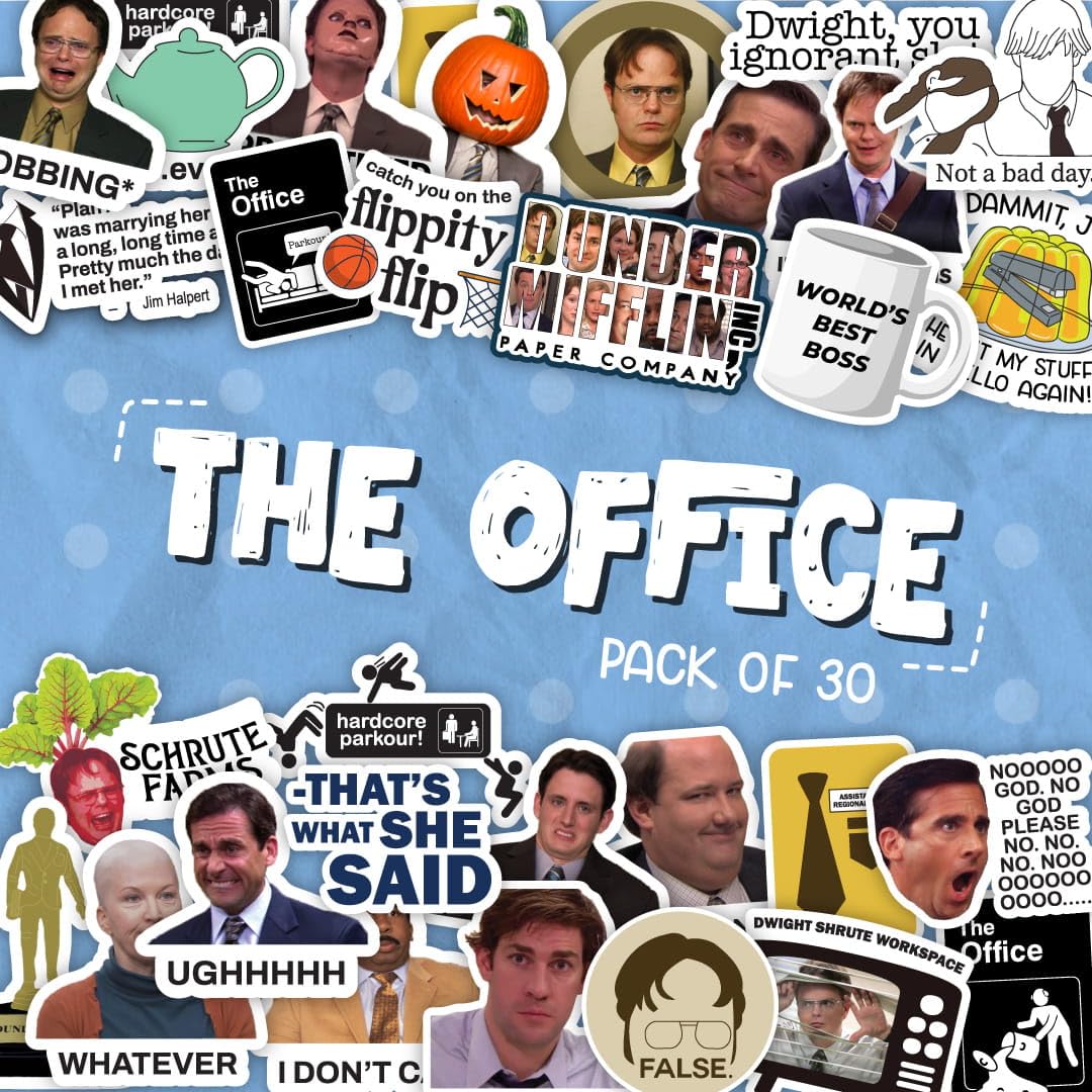 Aapki Marzi The Office Laptop/Mobile Sticker Decals - Pack of 50 | Vinyl Stickers | Matte Finish (B0CF9YH8H3) Amazon Price History, Amazon Price Tracker