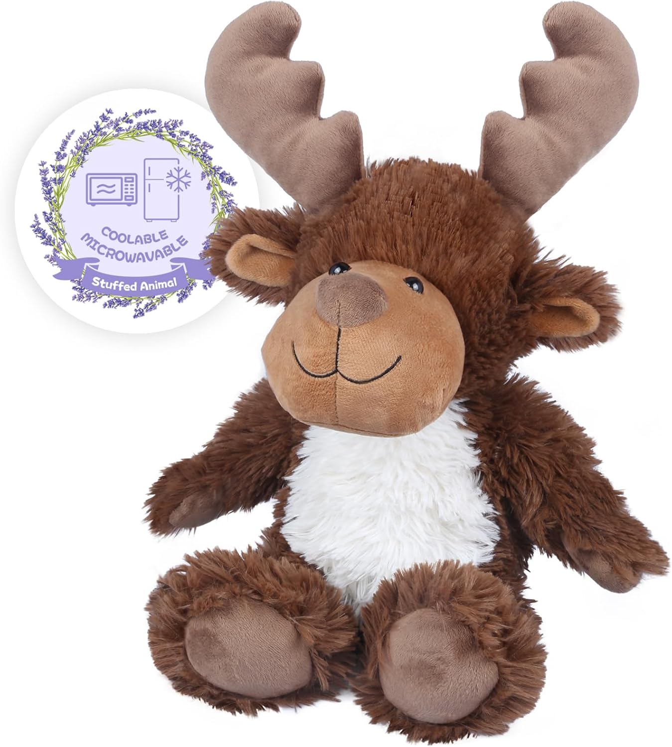 SuzziPals Heatable & Coolable Moose Stuffed Animals