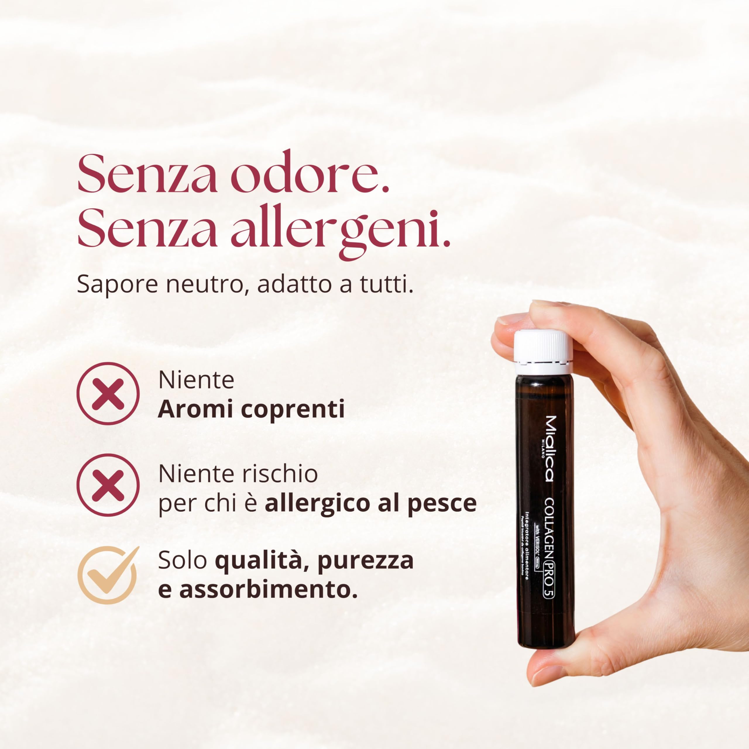Collagen PRO 5 – Integratore di Collagene Verisol con Vitamina C e 5 Attivi, Supporto per Pelle, Articolazioni e Capelli – Formula Completa Anti-Age - 15 fialoidi