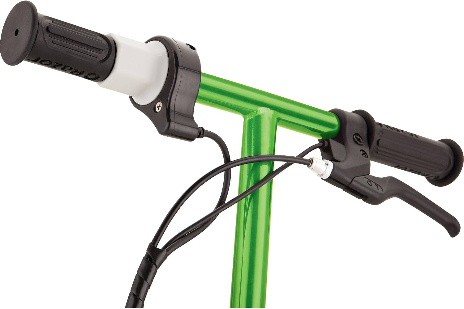 Razor E100 Electric Scooter for Kids Ages 8 and Up - 8" Air-filled Front Tire, Hand-Operated Front Brake, Up to 10 mph and 40 min Continuous Ride Time