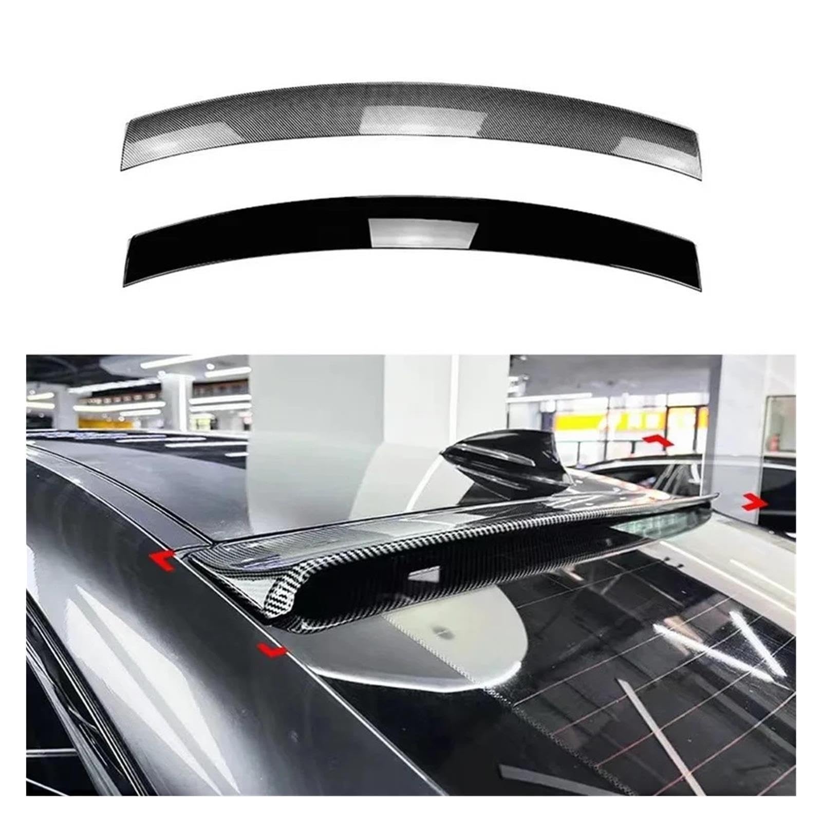Kompatybilny z BMW 2014-2020 serii 4 F32 tylne okno dachowe pokrywa bagażnika sportowy spoiler samochodowy skrzydła czarny węgiel zewnętrzne akcesoria do tuningu(Glossy Black)