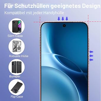 Screen Protector for Vivo X300 Pro 5G Tempered Glass [2+2] Pack of 2 Screen Protectors + 2 Pieces Camera Protection HD 9H Hardness Glass Screen Protector