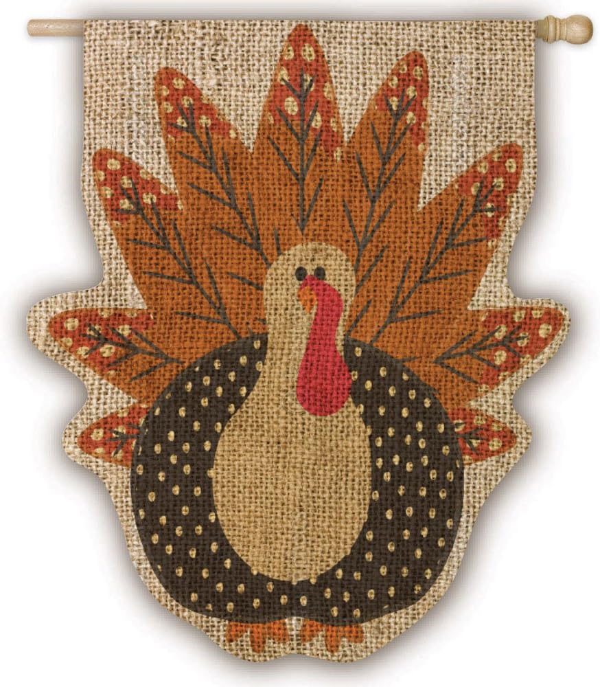 Gifted Living 13B3058 Turkey Time Vertical Flag