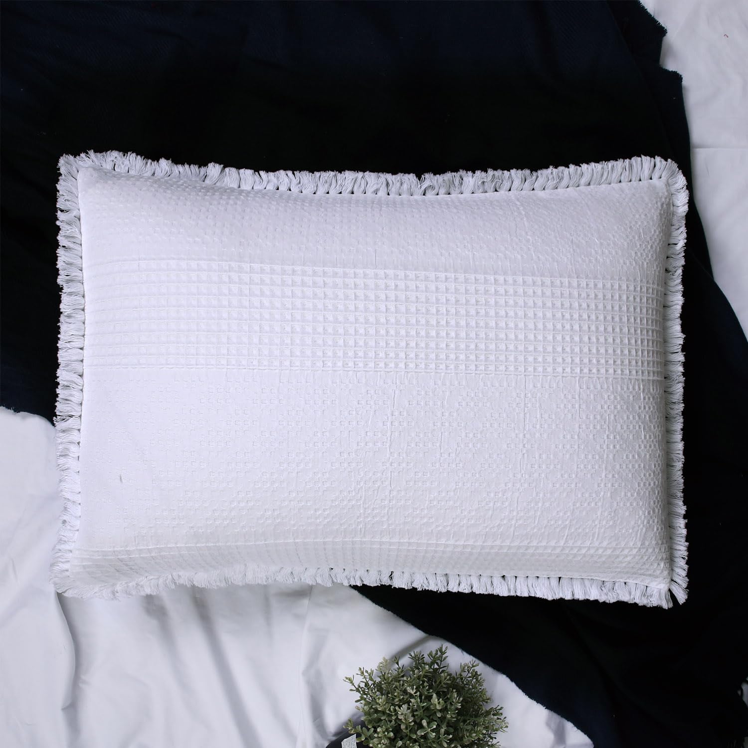 Muslin Pillow Sham YINFUNG King Size Boho Pillow Shams Set Of