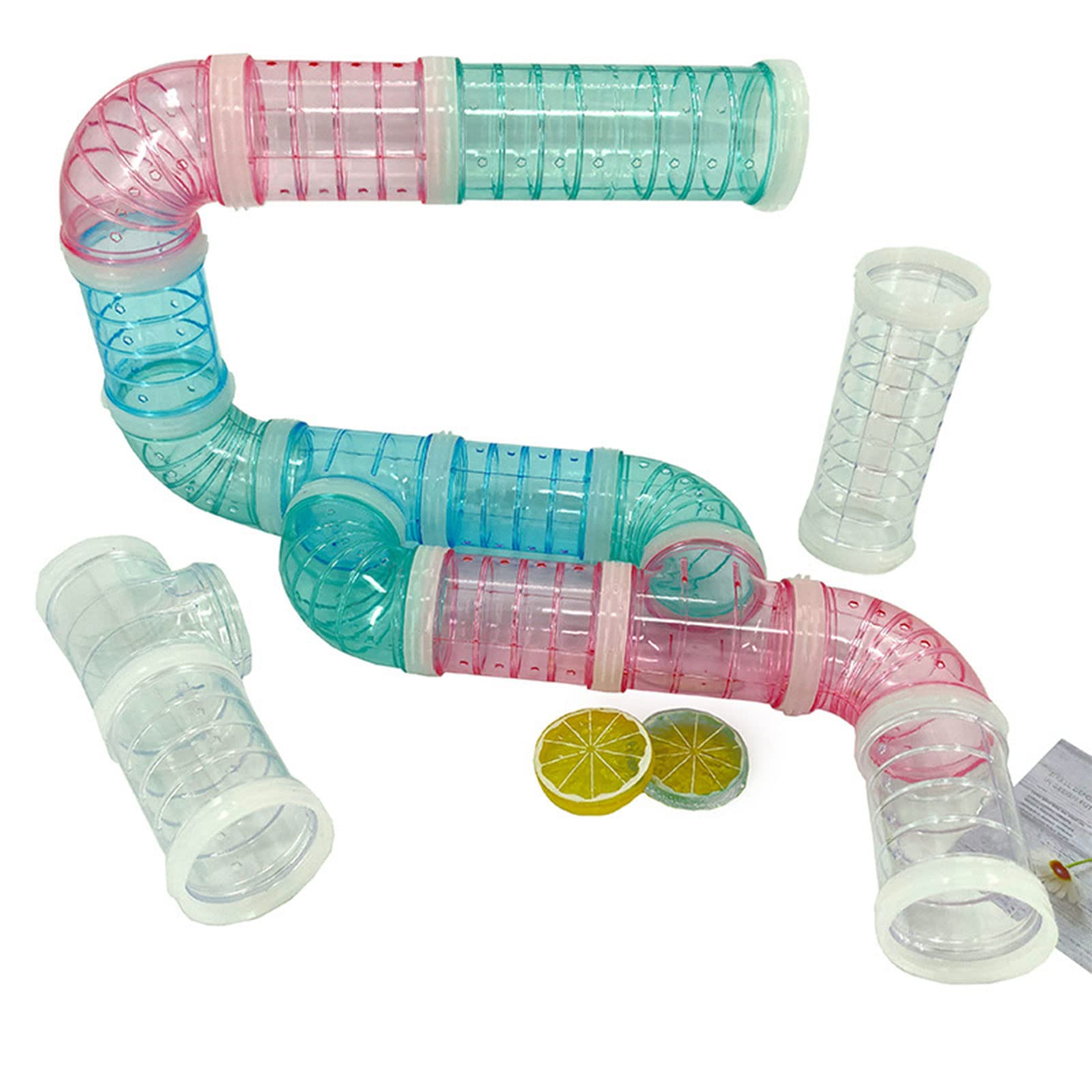 Kit de tubes pour hamsters - Tunnel de connexion - Jouet pour gerbilles et cochons d'Inde