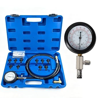 Oil Pressure Tester Tool, Oil Pressure Gauge Kit 0-140 PSI Engine Cylinder Oil Pressure Diagnostic Tester Tool Set for Cars ATVs Trucks Use