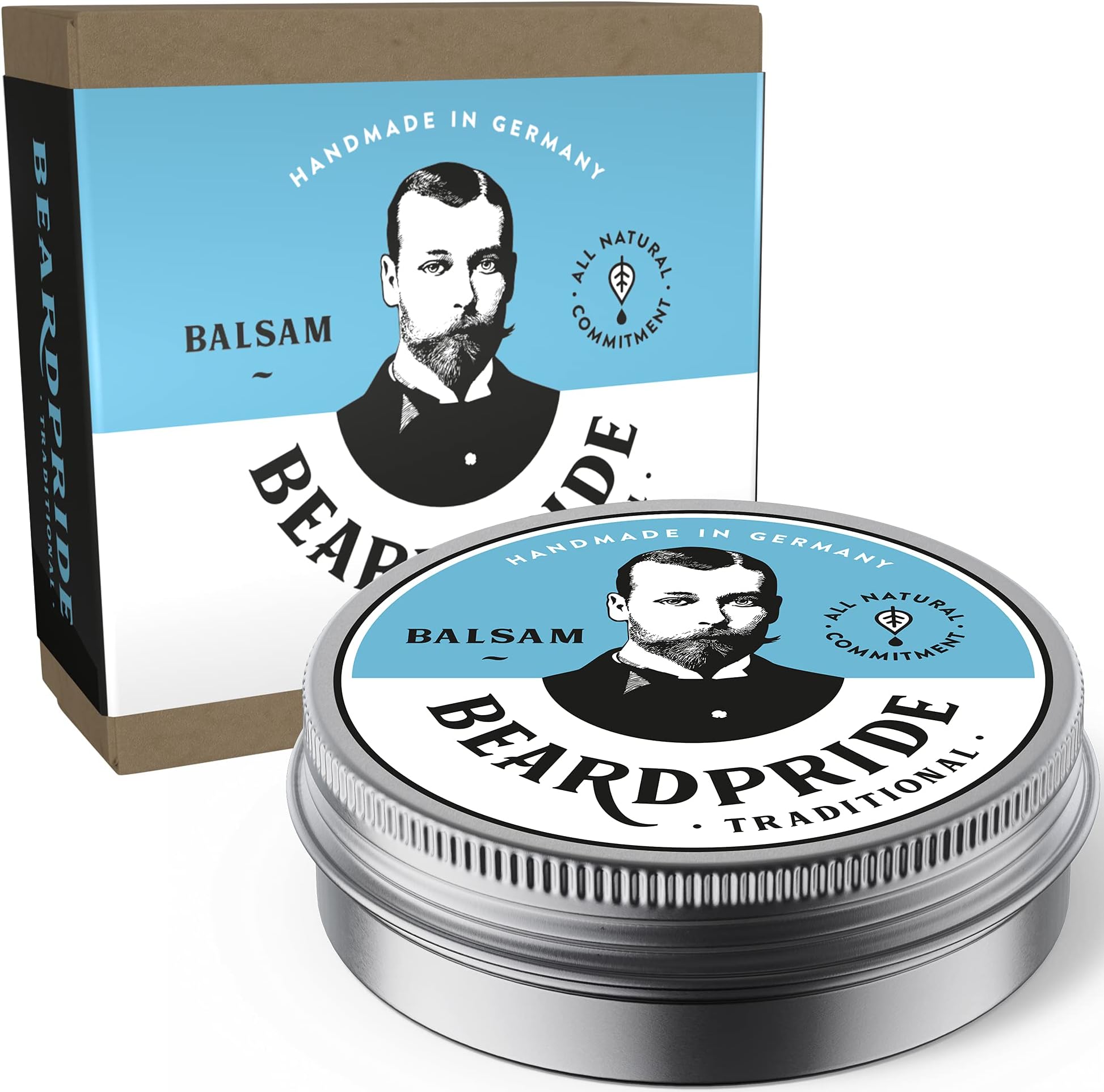 Men's Beard Balm - Traditional - The Original Beard Balm from the Barbershop - Our Beard Balm Based on Natural Shea Butter and Oils - Beard Balm - Gift for Men - 28 g