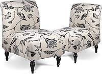 Vista 26 de Funda para silla sin brazos, elástica, de elastano, extraíble, jacquard, antideslizante, para silla de acento sin brazos, protector de muebles