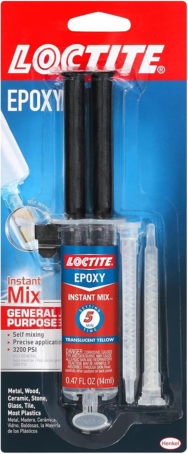 Loctite Epoxy Instant Mix 5 Minutes, 0.47 fl oz, Instant