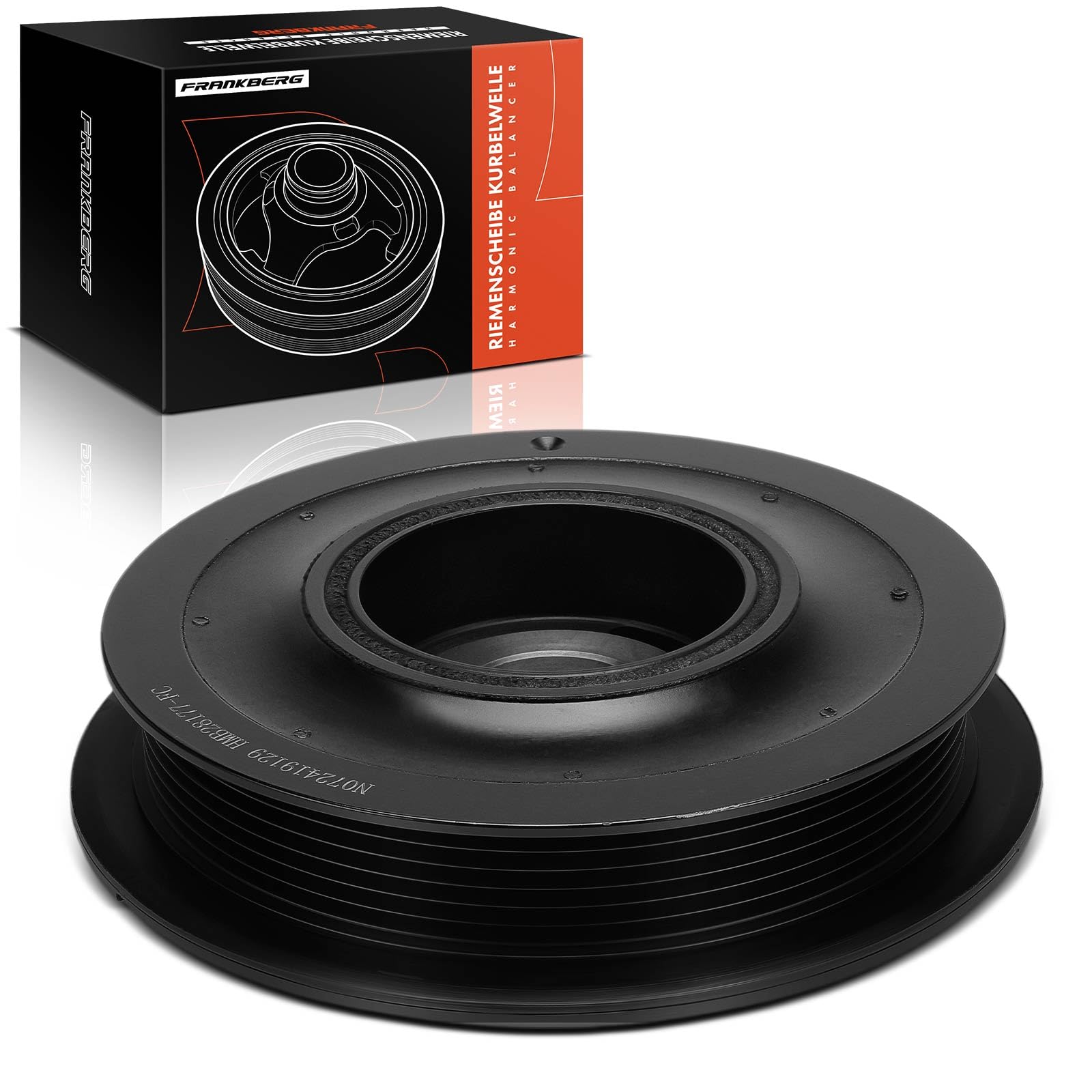 Frankberg Polea de correa del cigüeñal Compatible con Berlingo First MPV GFK GJK MF Berlingo First Furgoneta/MPV M Jumpy U6U Jumpy Furgoneta BS BT BY BZ Replace# 9653383380
