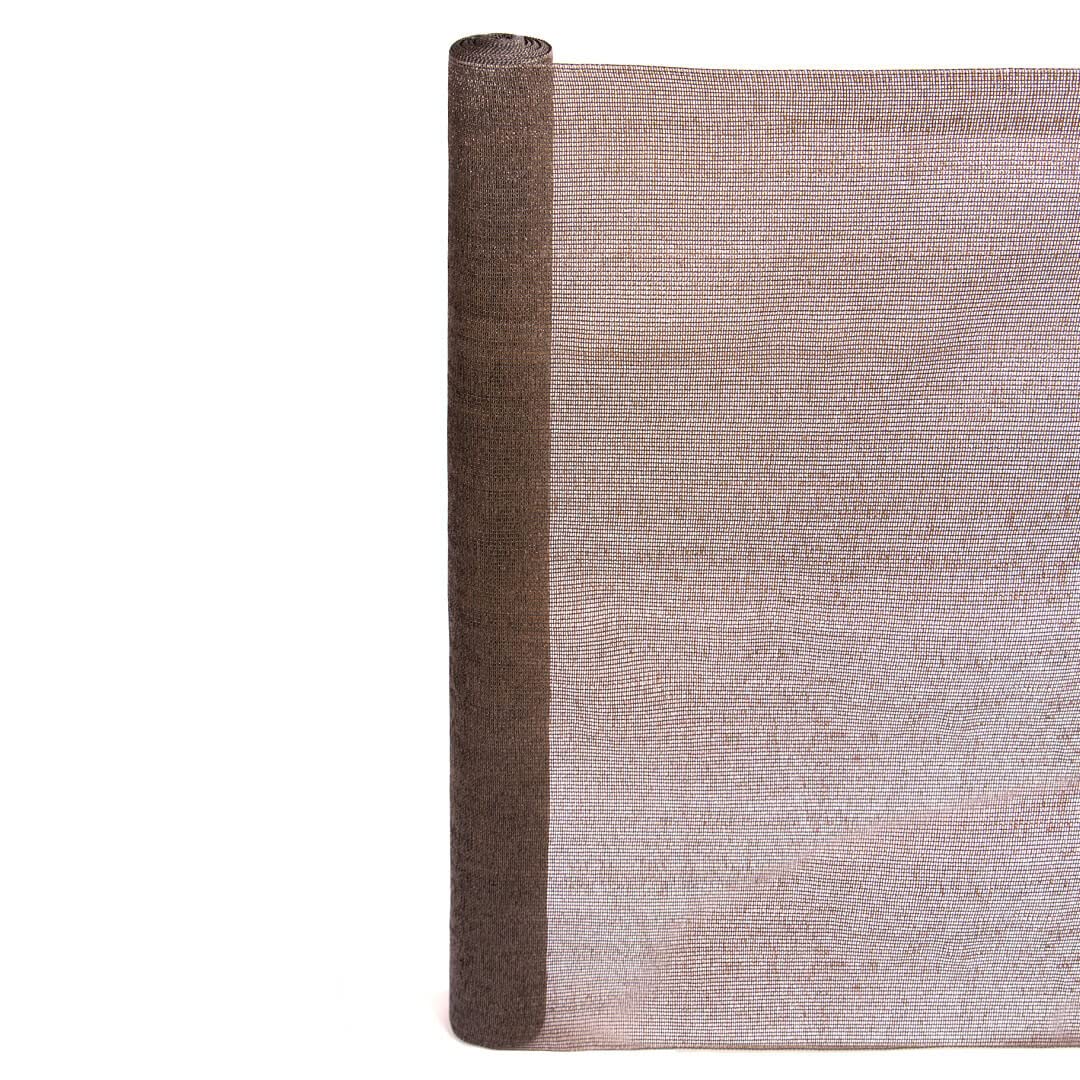 Rete Da Giardino Ombreggiante Ferretelix, Marrone, 1,5x15 Mt, 95% Di Ombreggiatura, Resistente UV, Facile Da Installare