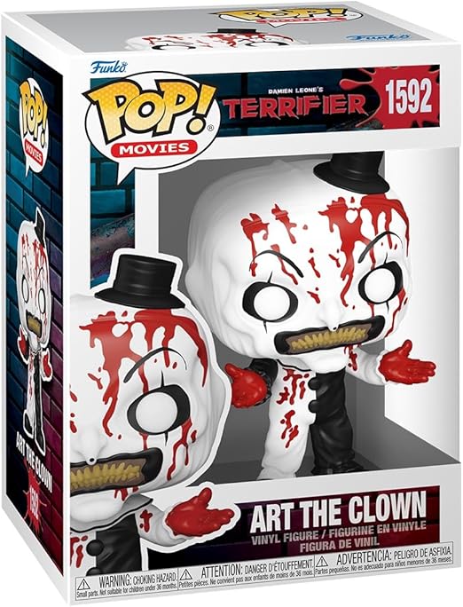 Funko POP! Movies: Terrifier 2 - Art The Clown - Bloody - Collectable Vinyl Figure - Gift Idea - Official Merchandise - for Kids & Adults - Horror Fans - Model Figure for Collectors and Display