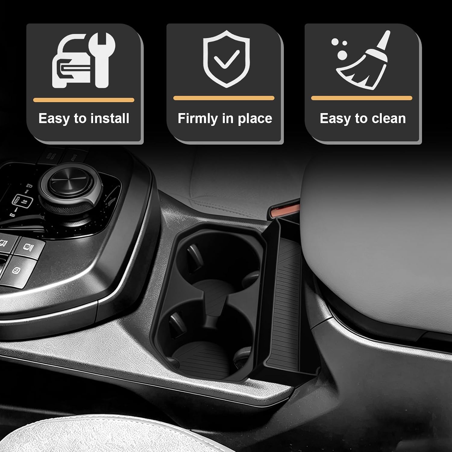 BestEvMod Cup Holder Insert for 2026 Toyota C-HR CHR/bZ Console Organizer