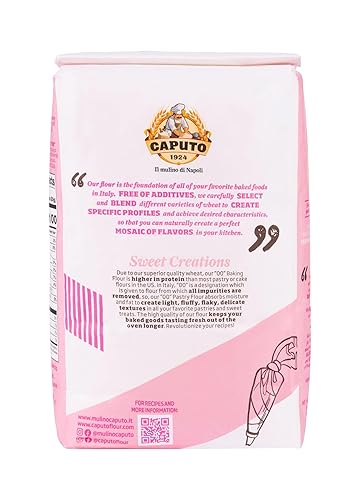 Miniatura 3 de Antimo Caputo Baking (Pasticceria Pastry) 00 Flour 2.2 Pound Bag - For Desserts & Shortbreads - From Italy Type 00 Wheat