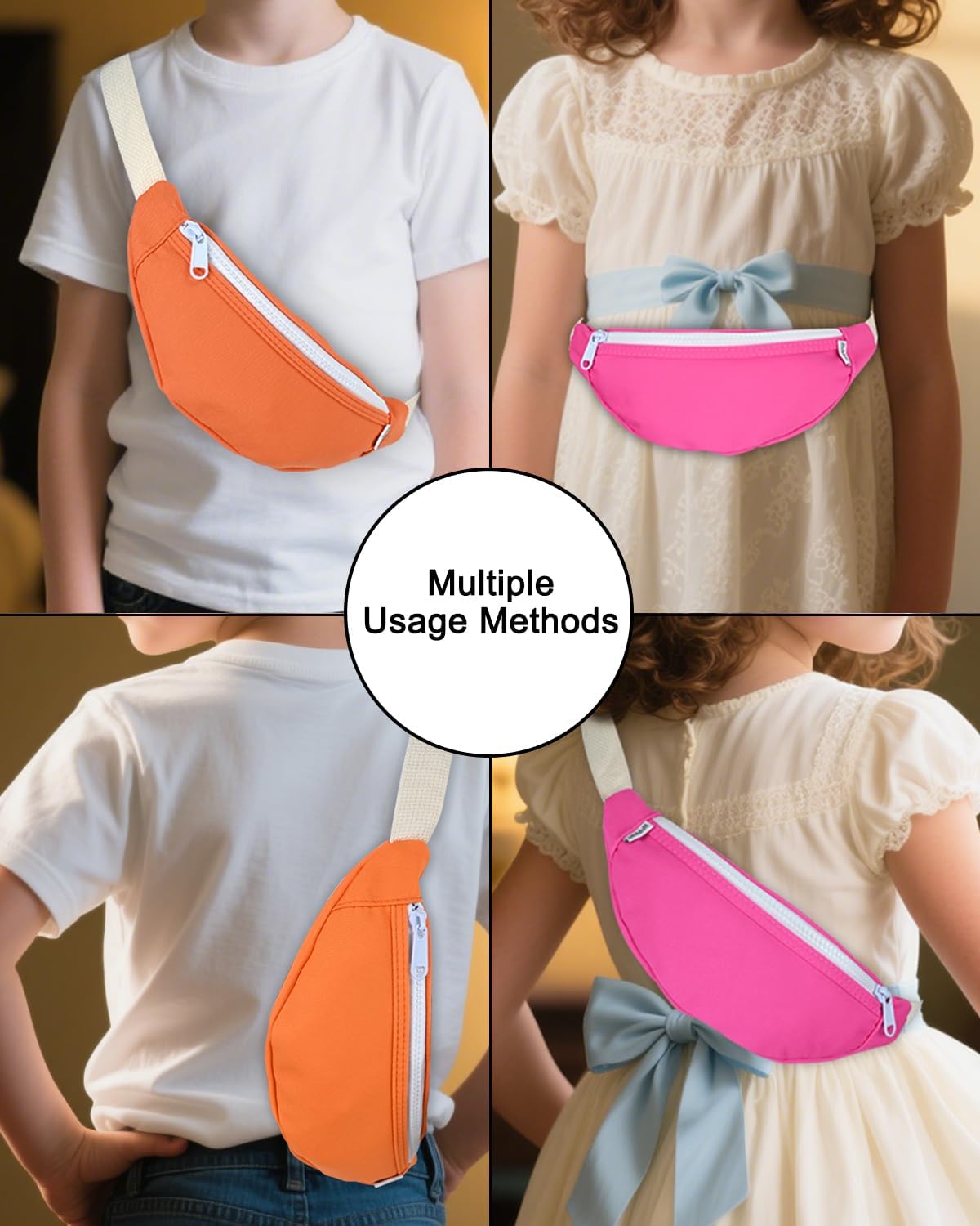 Fanny Pack for Kids, Small Waist Bags for Boys and Girls, Fashionable Waist Pack, Crossbody Belt Bag with Adjustable Strap, Lightweight Chest Bag for Sports Running, Camping, and Travel - Image 5