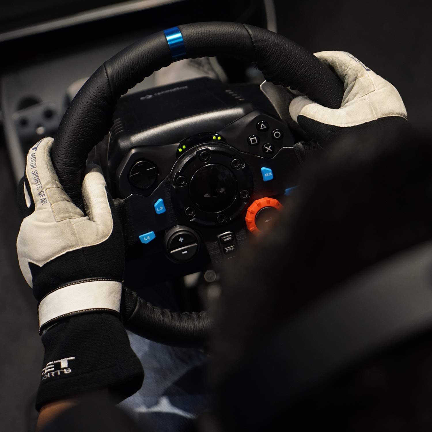RajoNN Racing Steering Wheel, Gaming Steering Wheel, Steering Wheel and Racing Pedals Driving Force (PS4/PS3 & PC)