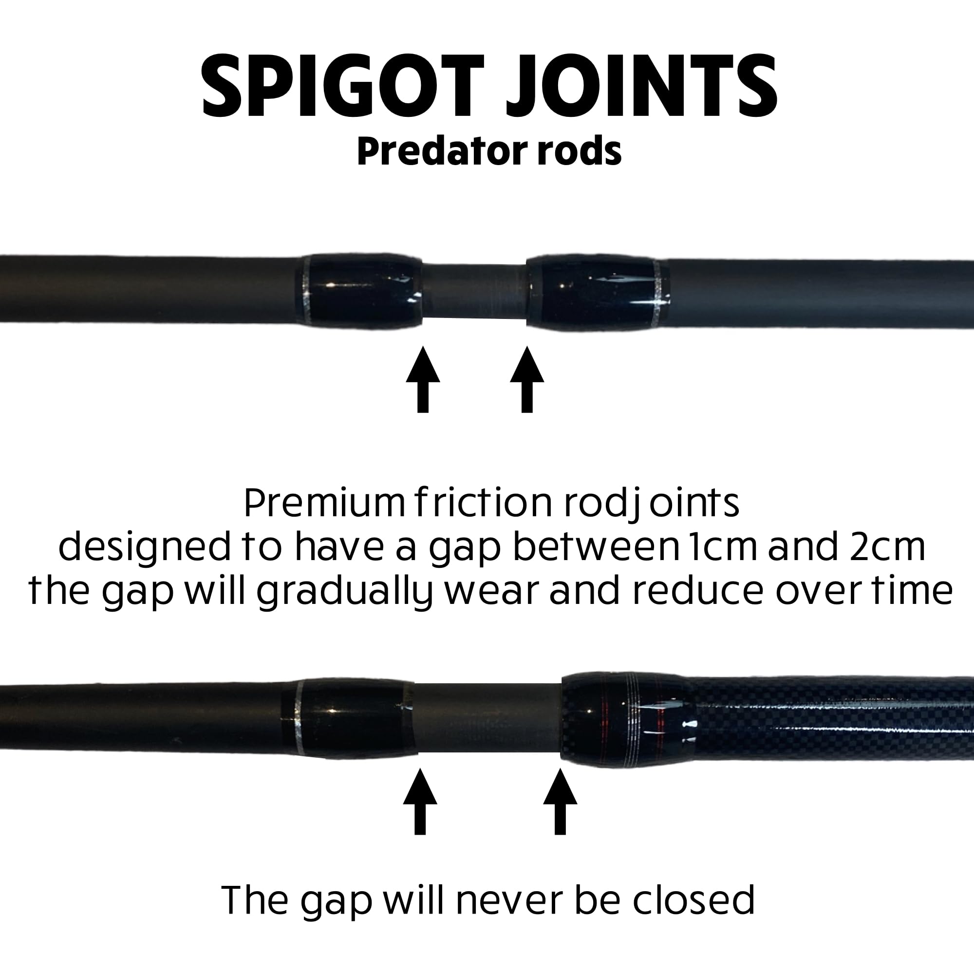 Rigged and Ready Predator Series Spin & Baitcast Travel Fishing Rods. Unique Spin Cast Micro Trigger. Compact Hi-Carbon Rods. 4 Rod Sections, 2 Tips, + case. Mobile Lure Rod Anglers. Fresh & Saltwater