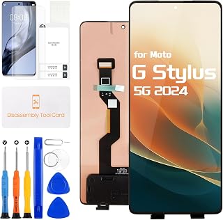 모토로라 G 스타일러스 5G 2024용 모토 G 스타일러스 5G 2024 XT2419-3 XT2419 LCD 디스플레이 디지타이저 터치 스크린 어셈블리, 수리 도구 포함