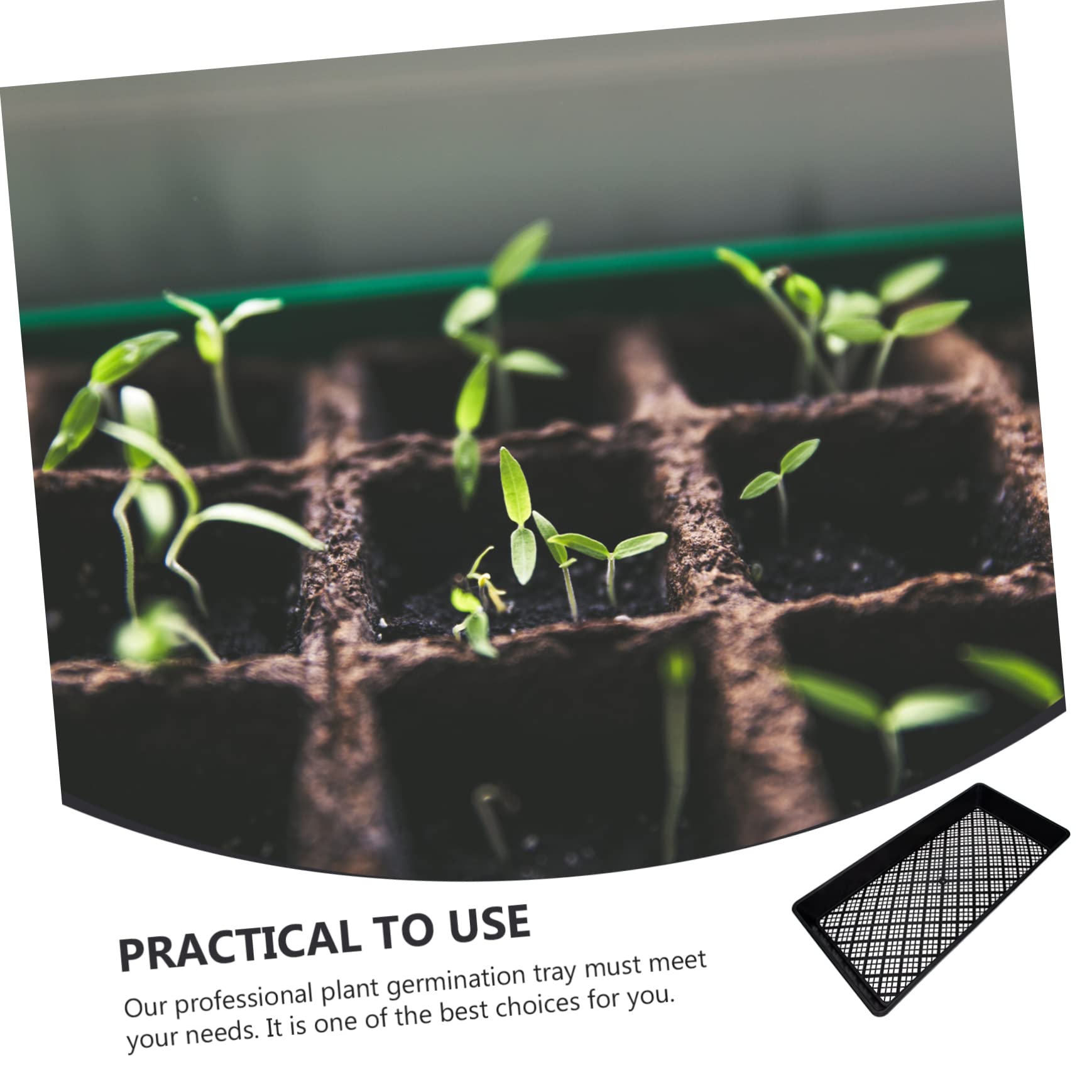 Mipcase 6pièces Lot de Plateaux de Germination à Fond Creux pour Pépinière et Semis de Plantes Micro-pousses