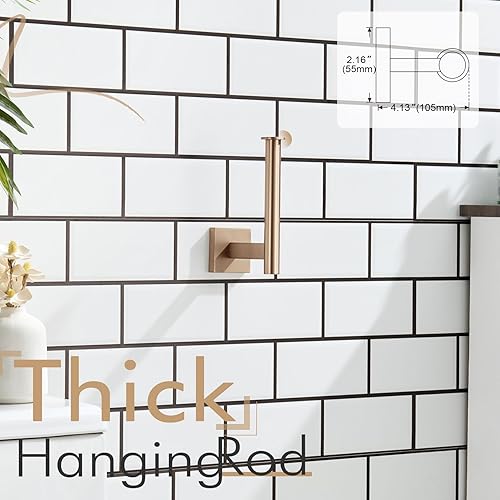 Vista 102 de KOKOSIRI Soporte de papel higiénico Dispensador de papel tisú para baño Portarrollos de baño Níquel cepillado Acero inoxidable B2005BR