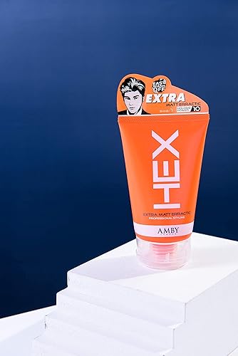 Miniatura 10 de HEX Amby - Cera para el cabello para hombres, cera extra mate, Erractic, 3.5 onzas (3.53 oz) con fuerte sujeción duradera, acabado seco mate no