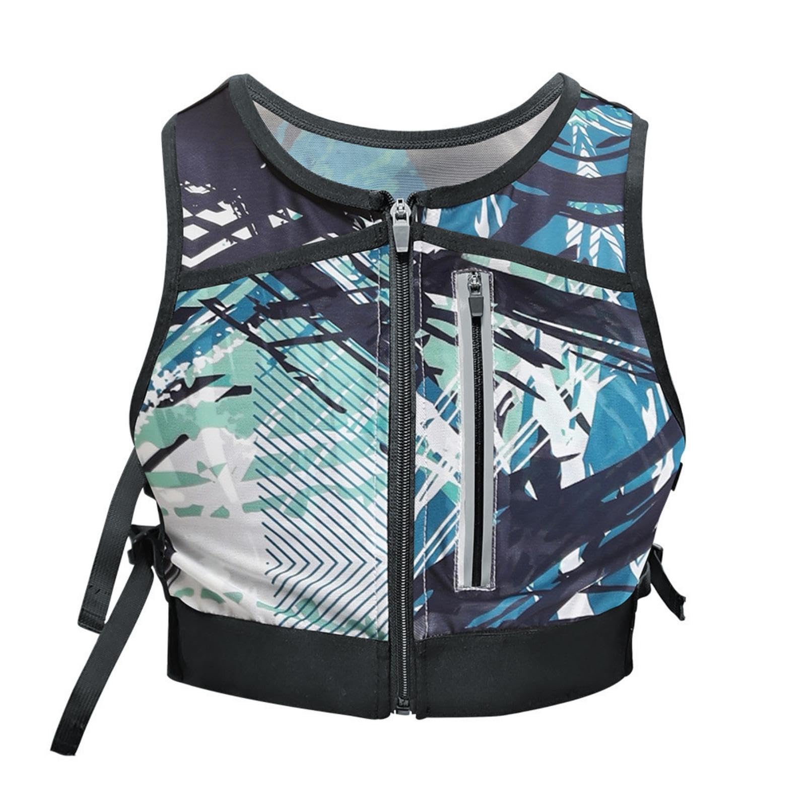 MERISHOPP Chest Pack Vest Multiple Pockets Running Backpack Vest Front Zipper Blue 20-35l-image-21