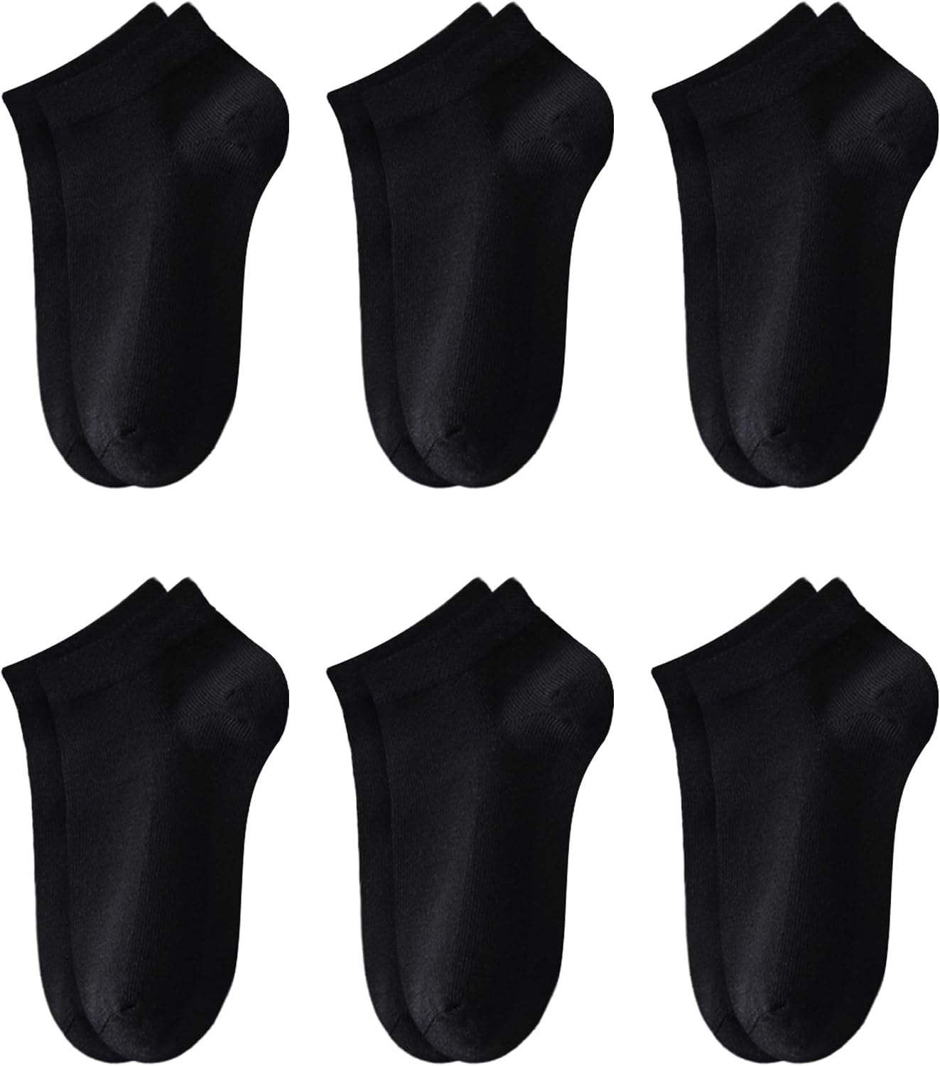 Kids Ankle Socks Boys Seamless Short Socks Girls School 4-16 Years 6 Pairs Youth Cotton Low Cut Uniform Sock