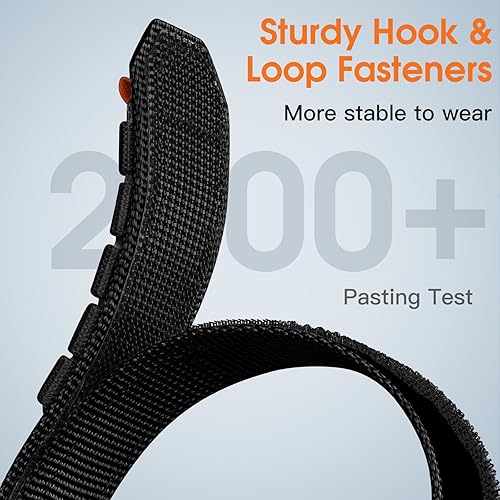 Miniatura 4 de Bandletic Bandas tácticas resistentes compatibles con Fitbit Versa 4 bandasVersa 3Sense 2Sense, correas deportivas de nailon militar suave y duradero