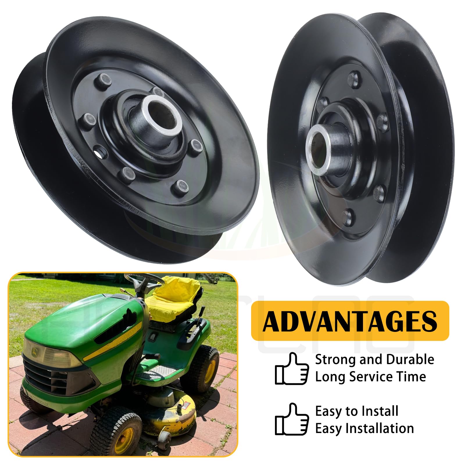 2PK 756-04325 Pulley for Craftsman LT2000 Cub Cadet LTX1042 Tractor — Amazon image 5