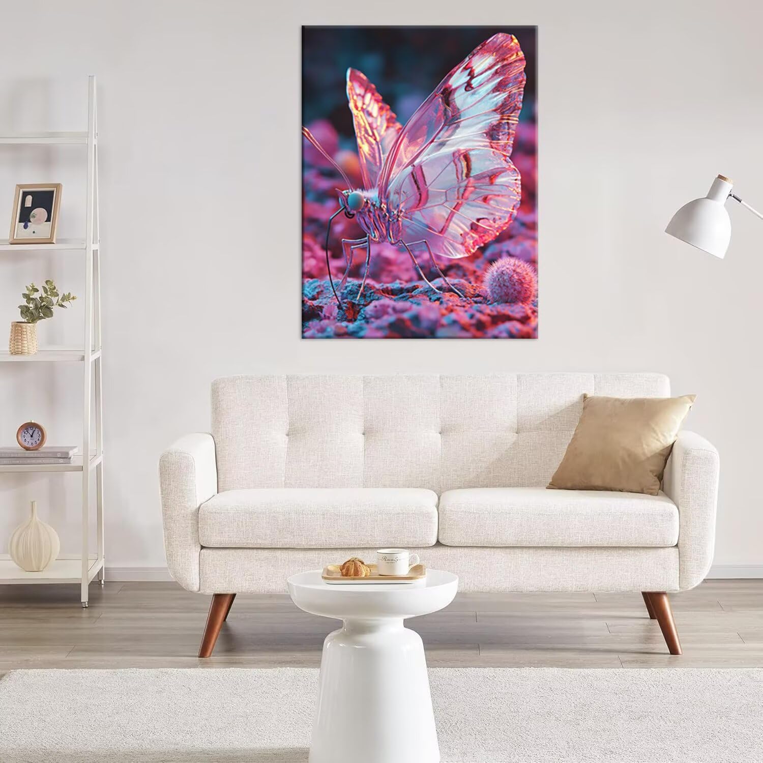 Hyupuanj Zestaw do malowania diamentowego 5D DIY, motyl, 91 x 122 cm h-421