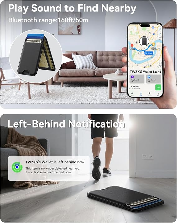 TWZKG Stand Wallet+Find My Stand Wallet
