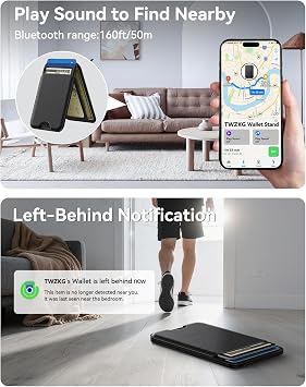 TWZKG Stand Wallet+Find My Stand Wallet