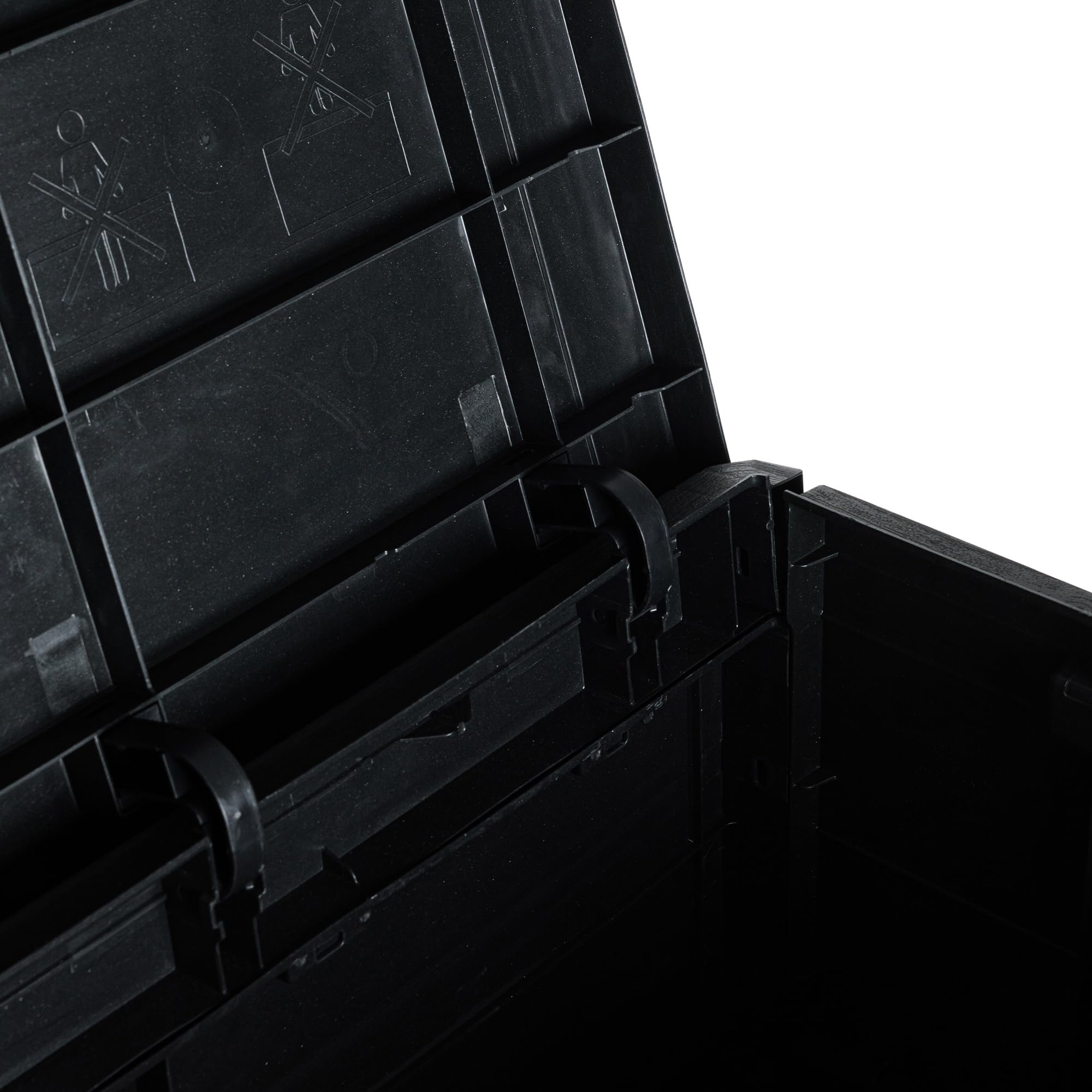 Toomax Baúl Multibox Woody's 160L para herramientas de exterior, efecto madera, Dim. 77,5 x 44,5 x 52,7 h, Art.186 (gris pardo) (160 x 77,5 x 44,5 x 52,7 h, Antracita)